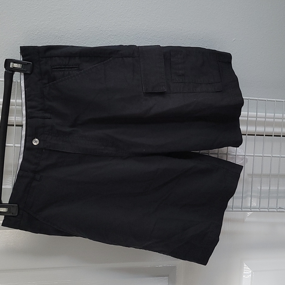 Austin Golf mens black cargo shorts